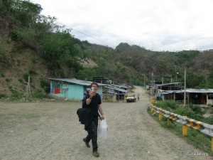 Me on the Ecuadorian side of the border.
