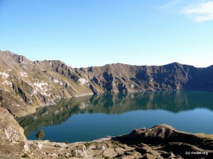The crater lake.