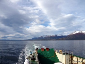 Navigating the Beagle Channel.