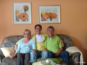 My parents and I. On my last day back home :-(