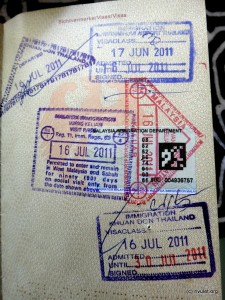 Wasted page of my passport.