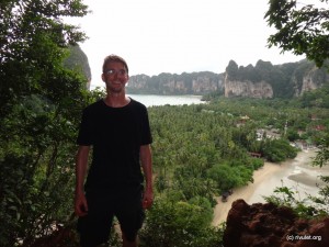 At the viewpoint of Railay.