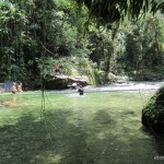 Well, why not take the chance for a refreshing swim? Yep, thats me in the black shirt :-)