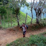 Carlos, carrying 90 eggs for our delicious' breakfasts.