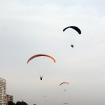 More paragliders.
