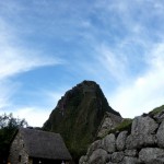 Back at the main site. Wayna Picchu in the back.