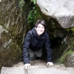 Climbing Wayna Picchu.