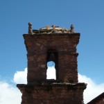 Bell tower at the top of the island.