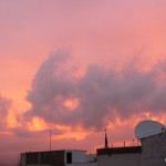 Red sky over Arequipa.