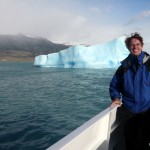 Me in front of the first iceberg.