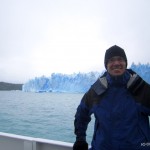 Me in front of Perito Moreno glacier.