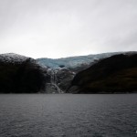 Third glacier. With waterfall.
