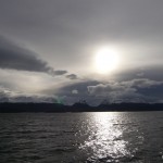 Sun over the Beagle Channel.