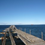 View on the Strait of Magellan from Punta Arenas.