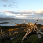 Sunset over Beagle Channel.