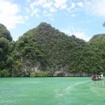 Inside the lagoon.