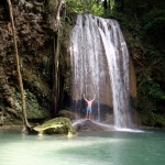 Me under the waterfall...
