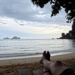 Relaxing at Tonsai Beach.