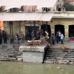 As the Baghmati is a holy river, it is used as a cremation place.