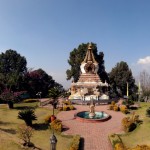 The stupa garden.